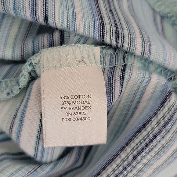 Christopher & Banks Striped Blue Women's Top Size PL - Picture 11 of 11
